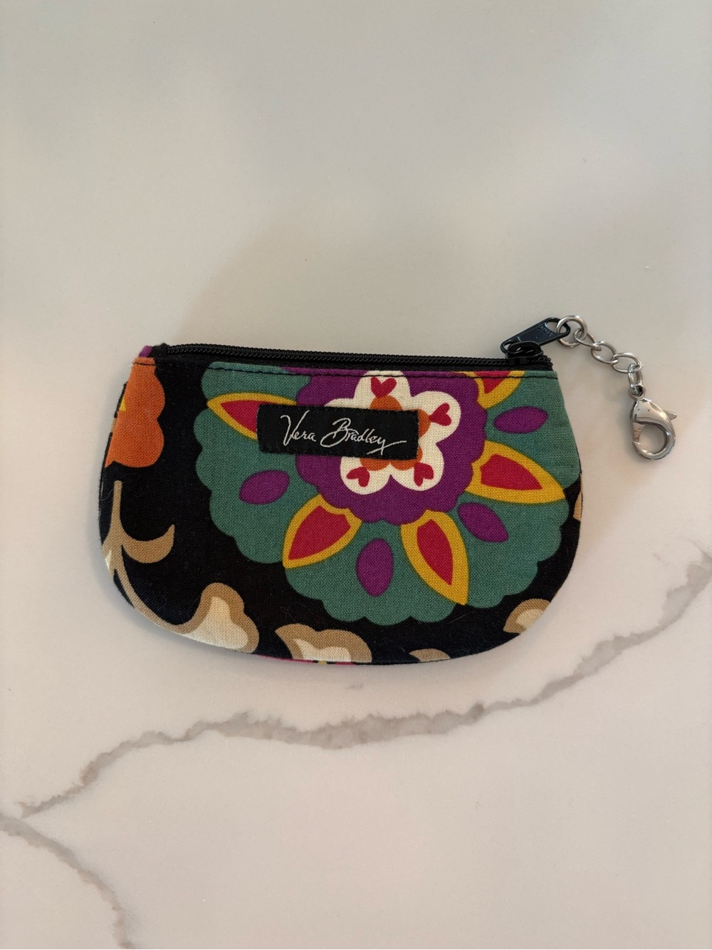 Vera Bradley Coin Purse / Mini Zip Pouch – Suzani Pattern